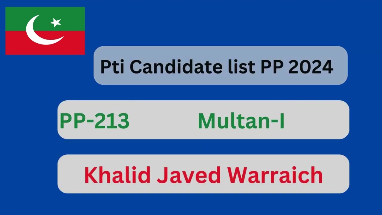 PTI  candidates list  punjab Assembly 2024 | Elections 2024/ latest pti candidte list pp 2024