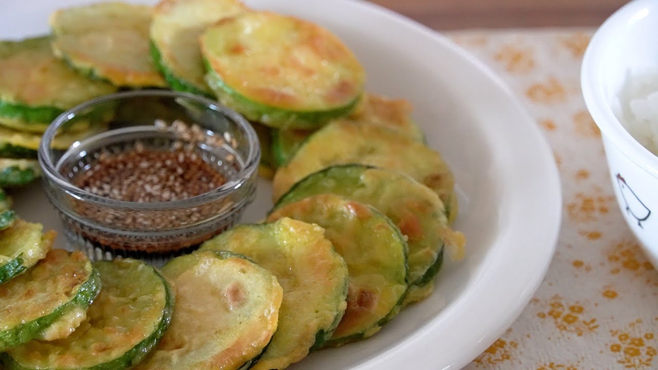 애호박전/고소한 애호박전 맛있게 부치는 방법