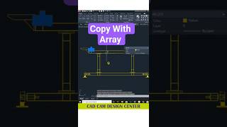 Copy With Array #cad #caddesign #cadcamdesigncenter