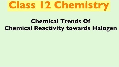 Chemical Trends Of Chemical Reactivity towards Halogen | Group 16 Elements (Oxygen Family)