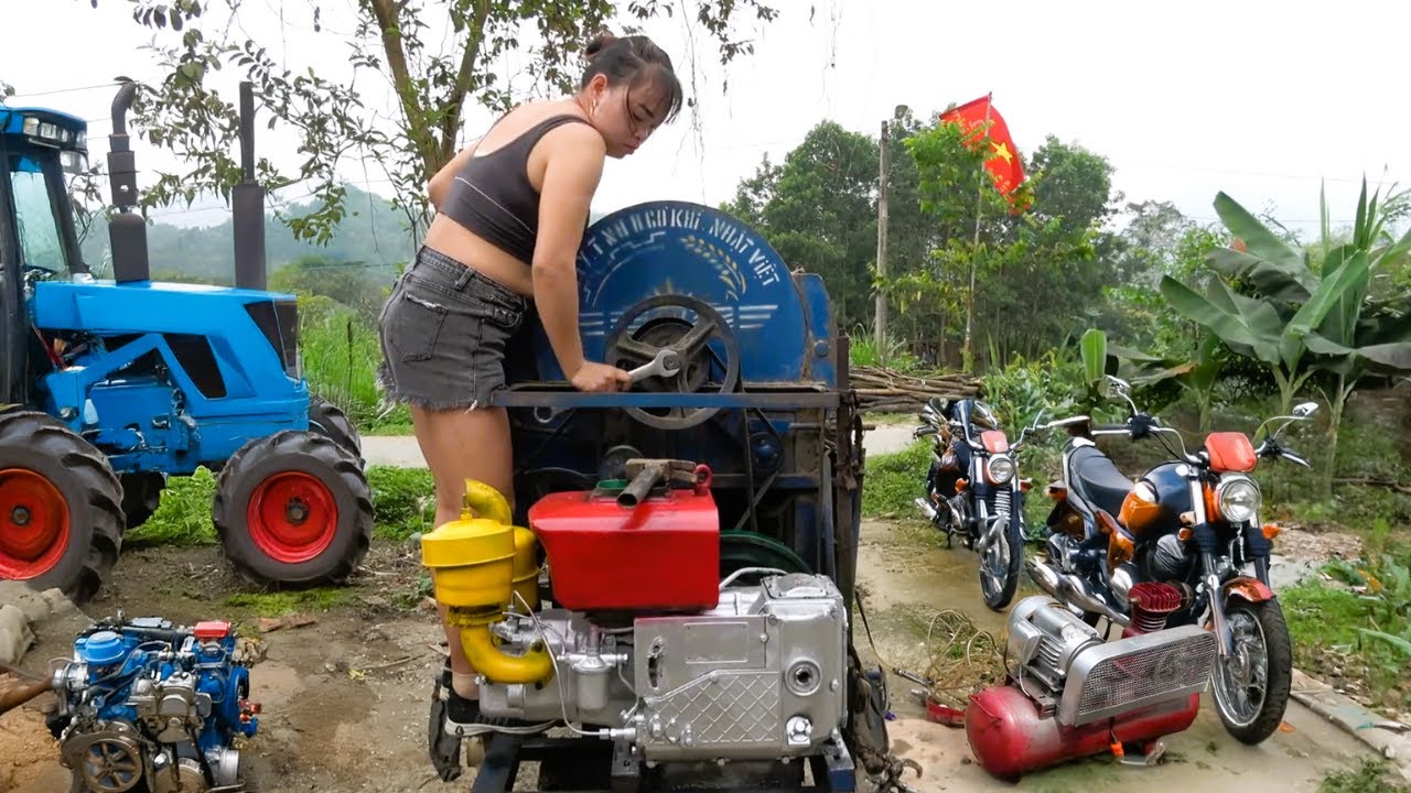 Unbelievable Craftsmanship of Mechanical Girl: Repair and Old Agricultural Machinery Restoration