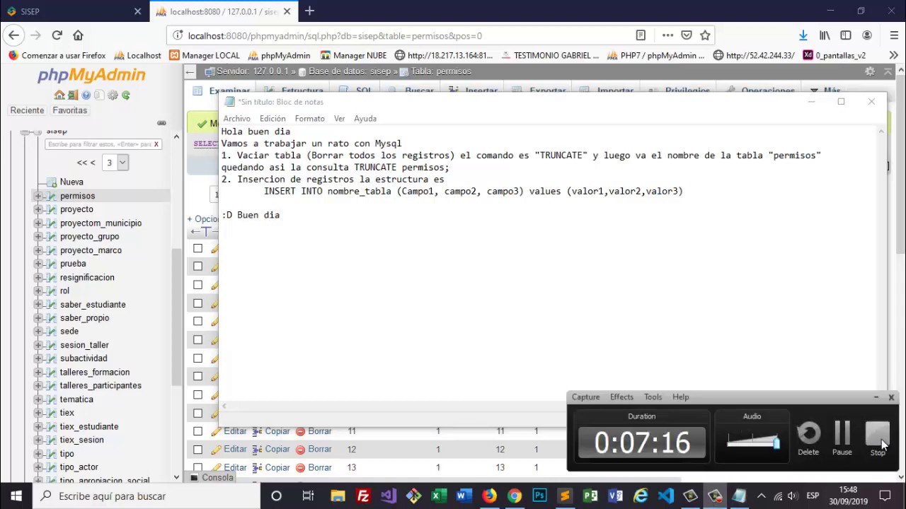 mysql truncate table  2022  TRUNCATE TABLE e INSERT INTO en MySQL SERVER