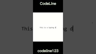 Animated Typing Effect using HTML and CSS #shorts