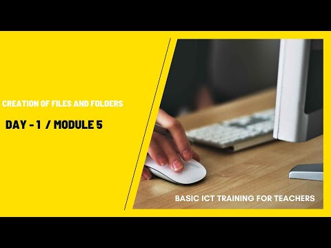 Basic ICT Training - Day 1 - Module 5 - Creating Folders & Saving Files in Thin Client - Video