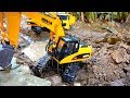 포크레인 장난감 구출하기 중장비 트럭 크레인 자동차 장난감 놀이 Excavator Car Toy Video for Kids