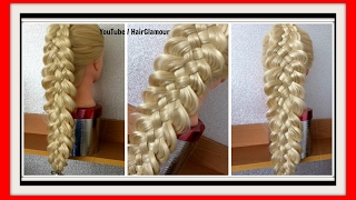 5 STRAND BRAID HAIRSTYLE / HairGlamour Styles /  Hairstyles / Hair Tutorial