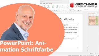 PowerPoint Animation IV – Animation – Schriftfarbe