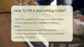 How To Fill A Restraining Order? - CountyOffice.org