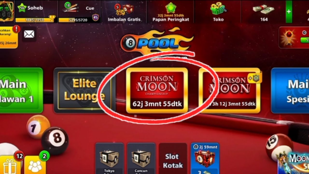 PLAY IN CRIMSON MOON CHAMPIONSHIP PART 1 - 8 Ball Pool