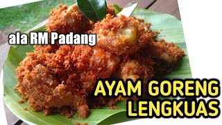 Resep AYAM GORENG LENGKUAS & Sambal Bawang [Bisa Frozen Food]. 