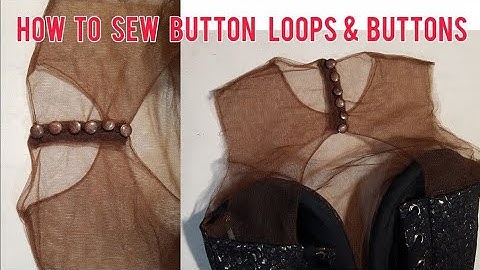 How to Sew Button Loops Closure For wedding dress Corset & Bustiers | Sew MESH ILLUSION Back Closure