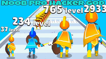 Hit & Run_ Stickman Hero Wars in NOOB VS PRO VS HACKER VS GOD  @playgame24dia