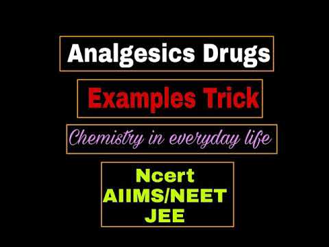 Analgesics drugs trick|| Tricks to learn examples of analgesics drug from ncert|| Danish mansoori