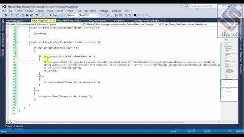 Medical Store Management System Part-18 Category Form in C# (C-Sharp)