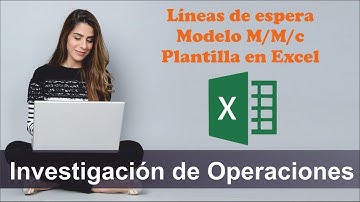 TIP IO - 77. Líneas de espera. M/M/c. Varios servidores. Simulador en Excel.