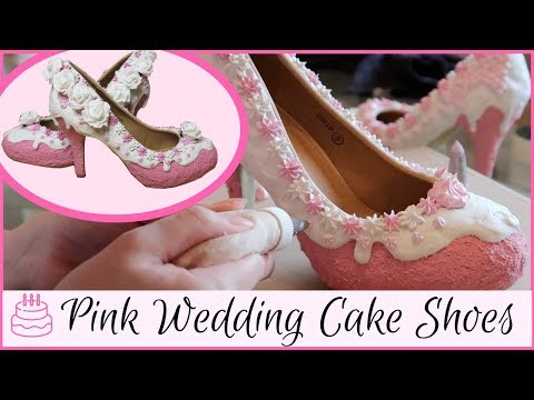 how-i-make-wedding-cake-shoes-|-diy-icecream-and-cake-shoes