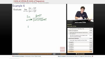 "Limits at Infinity & Limits of Sequences" | Precalculus with Educator.com