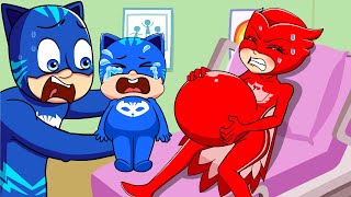 Catboy Has Baby! Life Before and After Having Children - PJ MASKS 2D Animation
