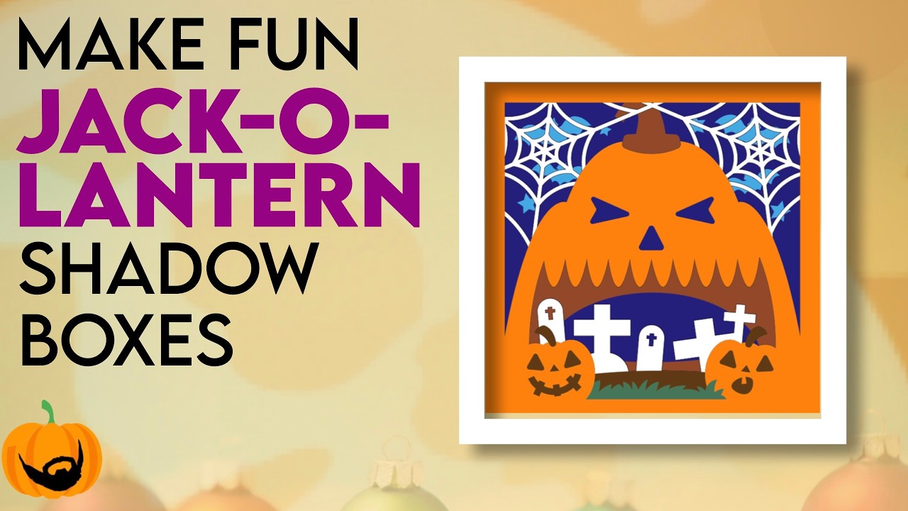 🎃 Giant Jack Shadow Box 🎃 Witches, Bats, and Papercrafts 2026
