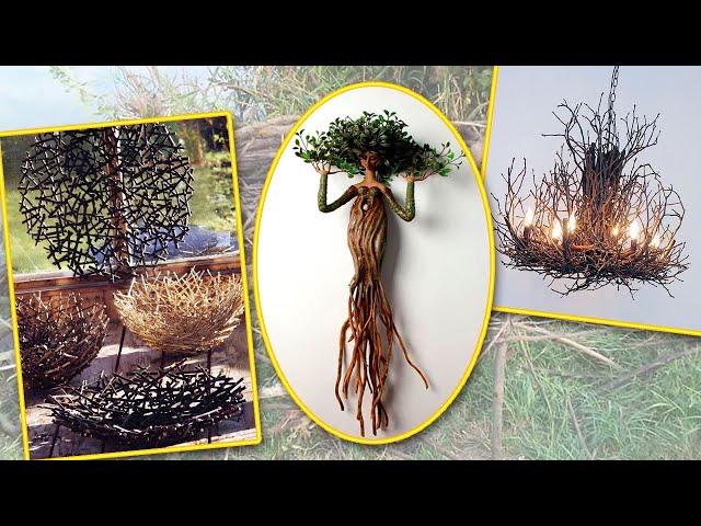 Twig Crafts - primitive, natural art made with branches and twigs