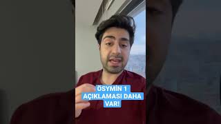 Ösymden Bi̇r Açiklama Daha