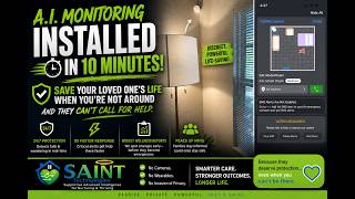 AI Fall Detection Installed in Less Than10 Minutes! No Cameras. No Wearables.