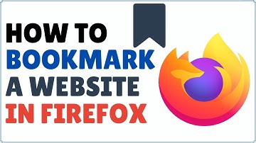 How to Add a Bookmark in Firefox