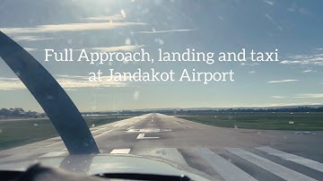 Cessna 172 FULL approach, landing, taxi, and engine shutdown at Jandakot Airport in cockpit view!