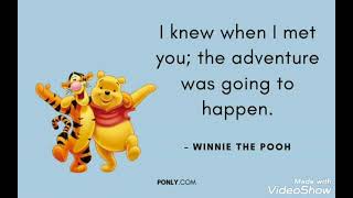 🍁INSPIRING LIFE QUOTES🌱🌳 winnie the pooh version🌺🌼