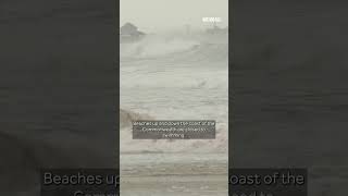Hurricane Erin bringing wind, waves, rip currents