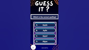 Identify  The Correct Spelling ? #quiz #shorts #puzzle #spelling