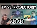 TV vs PROJECTOR - Which Should You Buy in 2020?! | Epson 4050ub vs Samsung 85" | TV for Media Room?