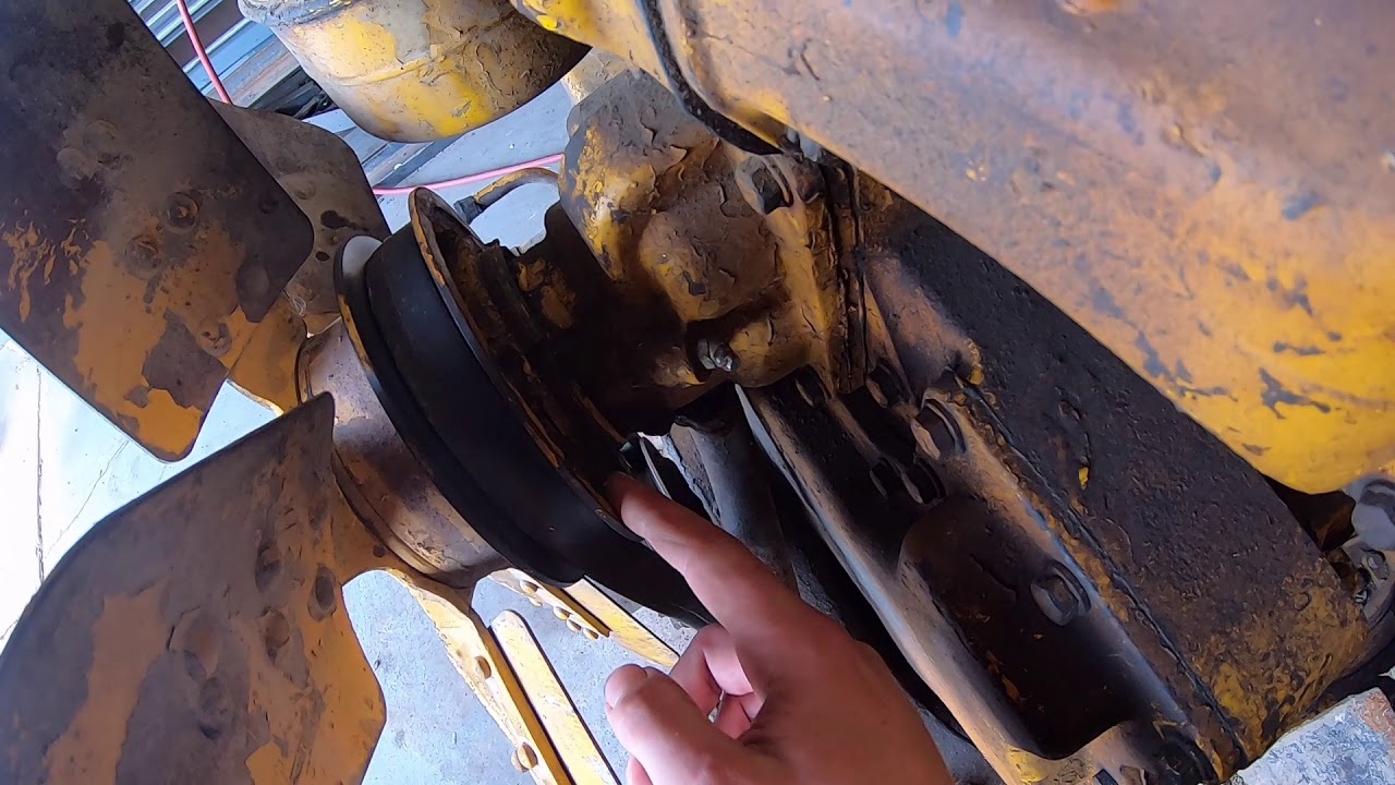 Caterpillar D4 5T Fan Belt Adjustment YouTube