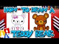 How To Draw A Teddy Bear - US National Teddy Bear Day