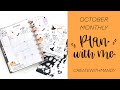 Plan with Me // October 2021 Monthly // The Happy Planner