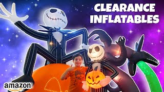 We Got Jack Skellington Inflatables Clearance on Amazon Halloween Blow Ups