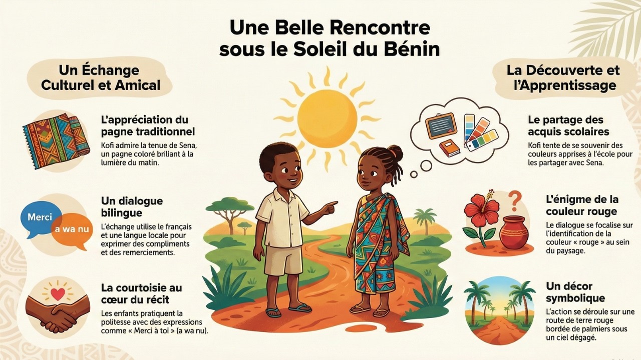 Une belle rencontre sous le soleil du bénin (histoire pour enfant)