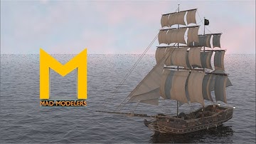 Pirate Ship | Animation | 3ds Max | Best 3D Model | Realistic Render | Ocean Simulation