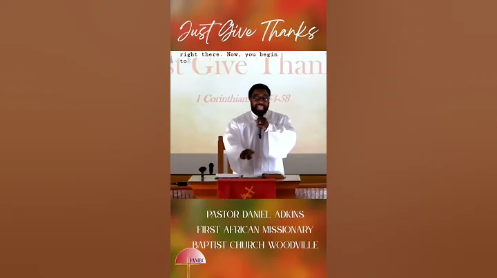 #shorts Just Give Thanks | Pastor Daniel Adkins | ...
