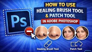 healing brush tool  | patch tool photoshop use in hindi urdu #photoshop 