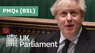 Prime Minister's Questions with British Sign Language (BSL) - 21 April 2021