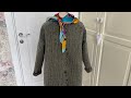 Легкое пальто в смешанной технике: Crazy Wool и пицца из остатков пряжи.Стежка. Сама себе дизайнер.