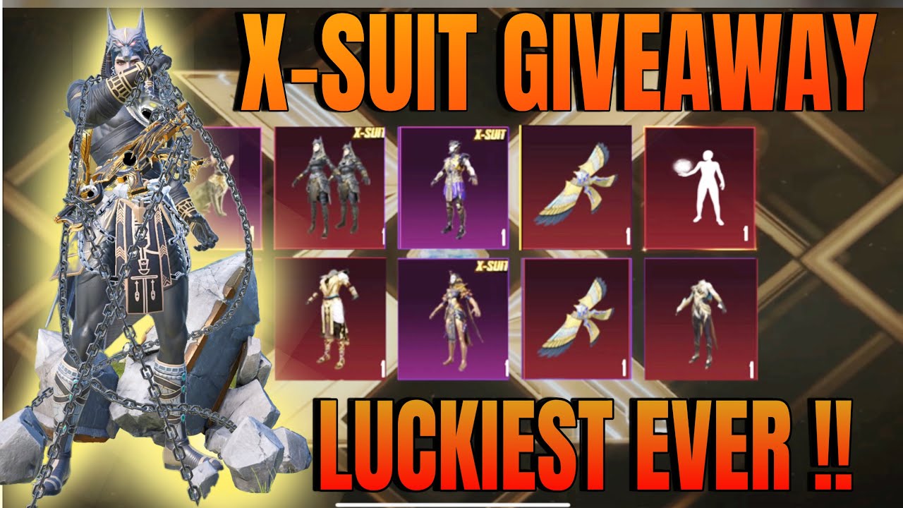Luckiest X-Suit Crate opening | Got Everything in 6k UC | X-suit Giveaway | PUBG Mobile | OLD X SUIT