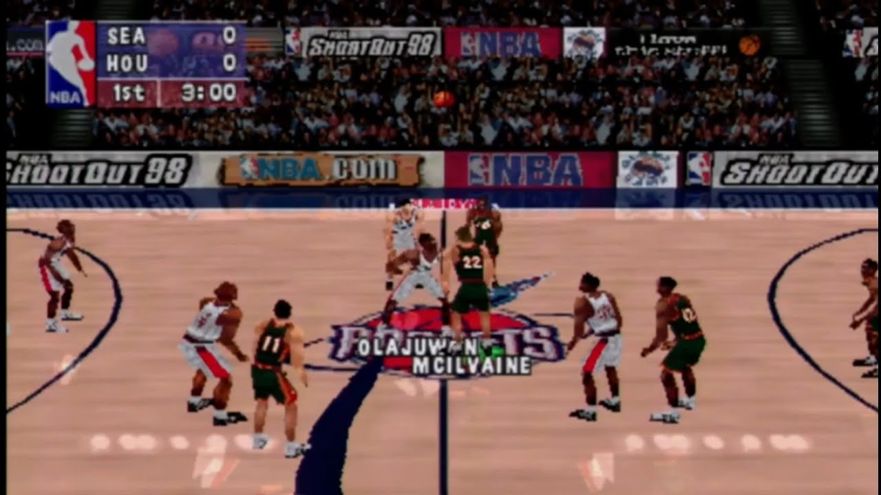 NBA ShootOut 98 -- Gameplay (PS1)