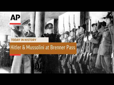 Hitler x Mussolini At Brenner Pass - 1940 | Today In History | 18 Mar 17