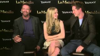 Les Miserables interview with Hugh Jackman, Eddie Redmayne and Amanda Seyfried