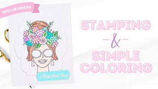 Stamping and Simple Coloring with Alcohol Markers | Cardmaking for Beginners