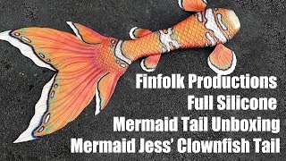 Clownfish Mermaid Tail?! Unboxing Finfolk Tails!