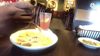 Lobster Ravioli Italian Bread with Dip Mix and Pink Lemonade at Carrabba’s Italian grille