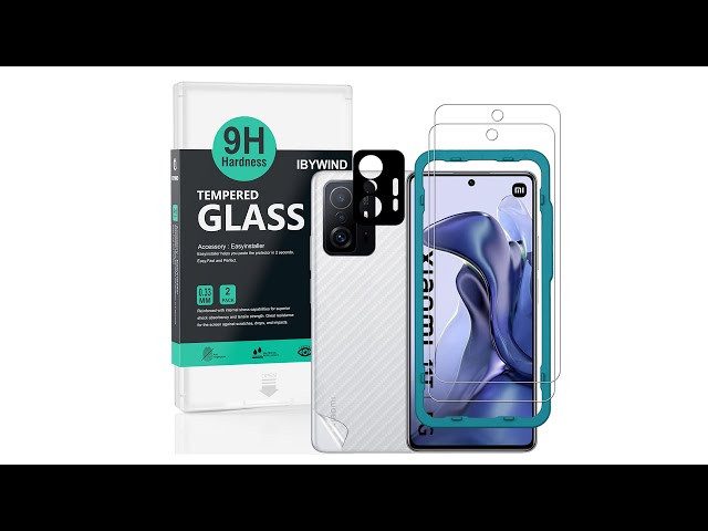 Xiaomi 11T/11T Pro 5G Tempered glass ibywind Protector With Easy Install Kit And Camera  Protector